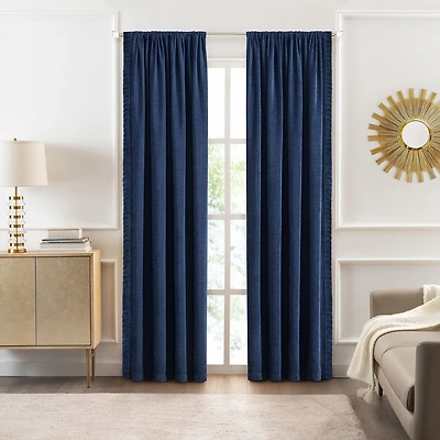 Achim Bordeaux Rod Pocket Light-Filtering Single Curtain Panel