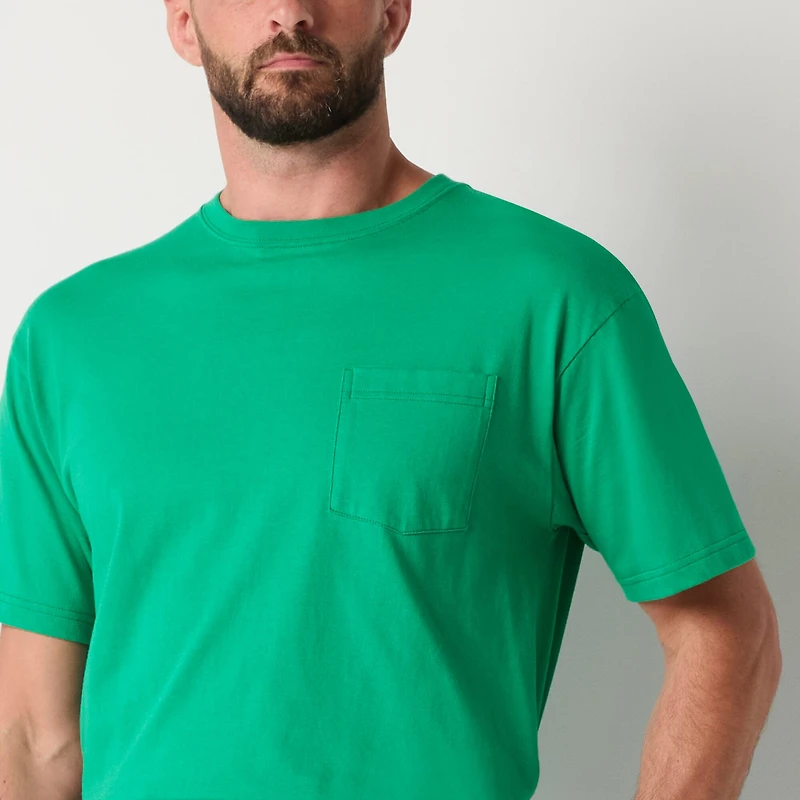 St. John's Bay Mens Crew Neck Short Sleeve Pajama Top