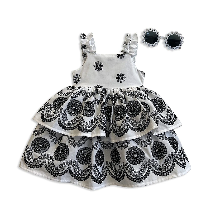 Blueberi Boulevard Toddler Girls Sleeveless A-Line Dress