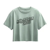 Disney Collection Little & Big Kid Girls Crew Neck Short Sleeve Regular Fit Baby Yoda Star Wars Graphic T-Shirt