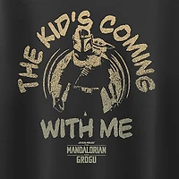 Disney Collection Little & Big Kid Girls Crew Neck Short Sleeve Regular Fit Baby Yoda Star Wars Graphic T-Shirt