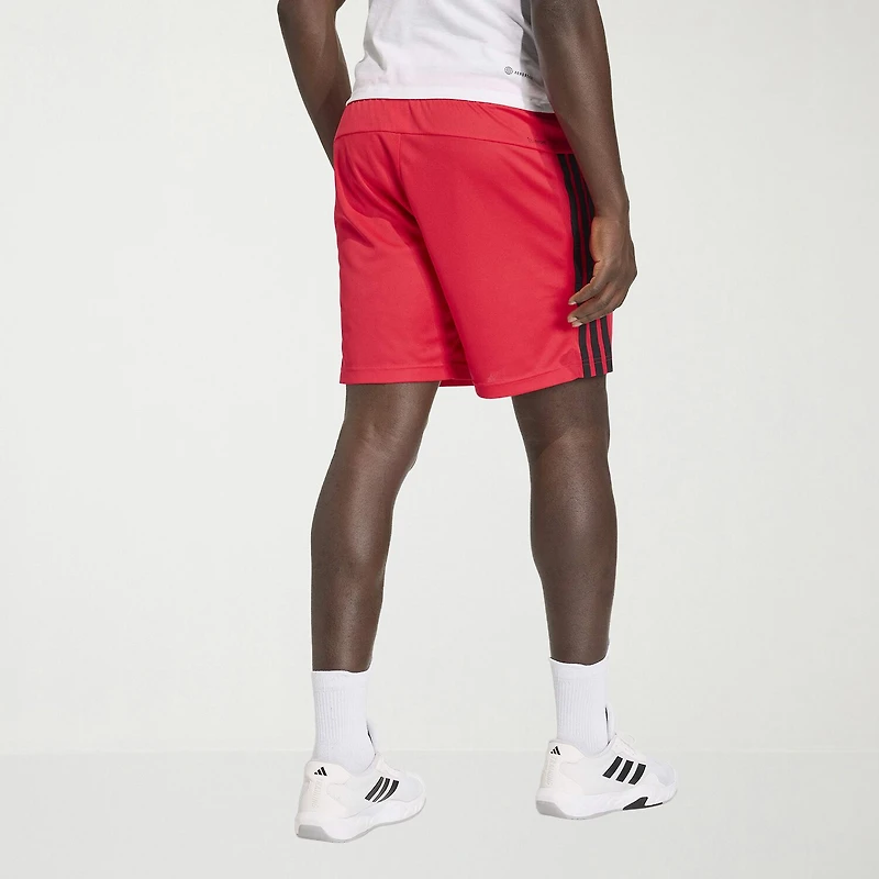 adidas Essential 3 Stripe Mens 7" Workout Shorts