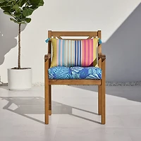 Outdoor Oasis Tropical Print Patio Seat Cushion