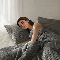 Woolrich Lyon Waffle Washed 3-pc. Easy Care Duvet Cover Set