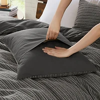Woolrich Lyon Waffle Washed 3-pc. Easy Care Duvet Cover Set