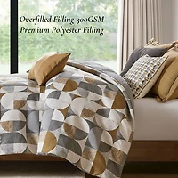Madison Park Signature Cirque Jacquard 8-pc Oversized Midweight Comforter Set