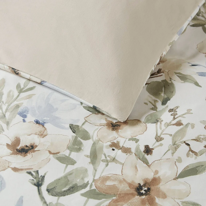 Harbor House Herbal 5-pc. Cotton Sateen Print Easy Care Duvet Cover Set