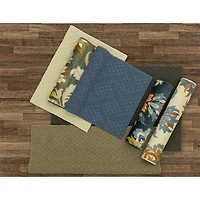 Maples Textured Solid Weave Indoor Rectangular Accent Rug