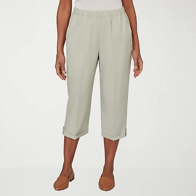 Alfred Dunner Vintage Charm Womens Straight Capri Pant