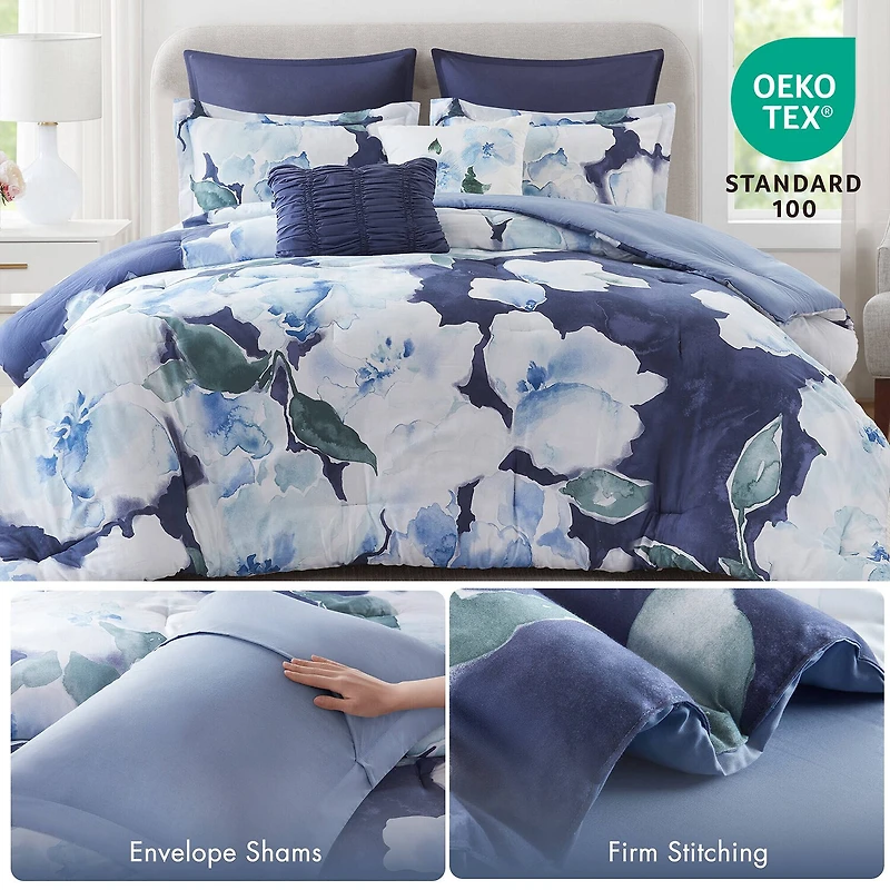 Madison Park Ananda 7-pc. Midweight Easy Care Comforter Set