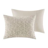Croscill Harper Oversized Cotton Matelasse 3-pc. Midweight Comforter Set