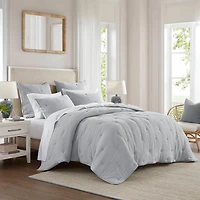 Harbor House Breeze Cotton Gauze  Embroidered 3-pc. Easy Care Quilt Set