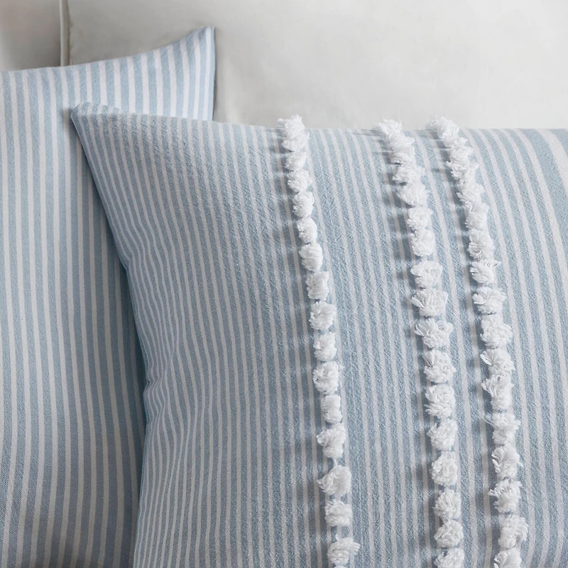 Harbor House Anslee Cotton Yarn Dyed 3-pc. Midweight Comforter Set