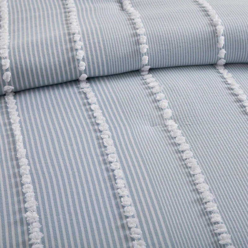 Harbor House Anslee Cotton Yarn Dyed 3-pc. Midweight Comforter Set