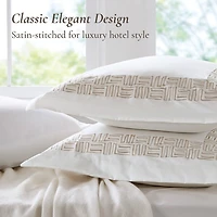 Harbor House Nile Cotton Sateen Oversized 4-pc. Midweight Embroidered Comforter Set