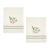 Avanti Pretty Birds 2-pc. Floral Bath Towel
