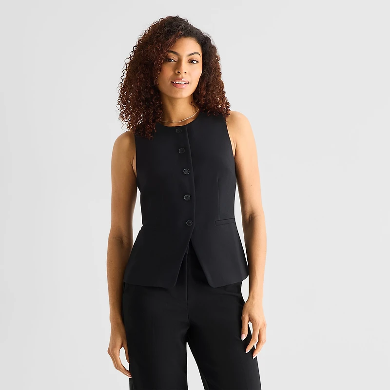 a.n.a Womens Crew Neck Sleeveless Vest
