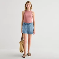 a.n.a Soft Drape Womens 4" Mid Rise Denim Short