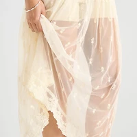 a.n.a Lace Womens Maxi Skirt