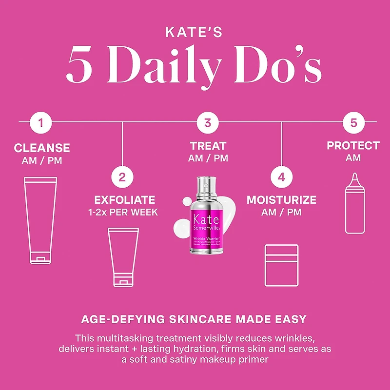 Kate Somerville Wrinkle Warrior® 2-In-1 Plumping Serum + Facial Moisturizer