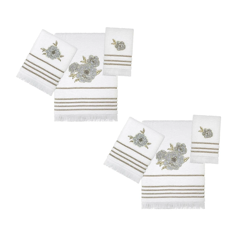Nicole Miller Camille 2-pc. Floral Bath Towel
