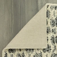 Maples Tiled Pebble Gray Indoor Rectangular Accent Rug