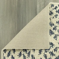 Maples Blue Braided Squares Indoor Rectangular Accent Rug