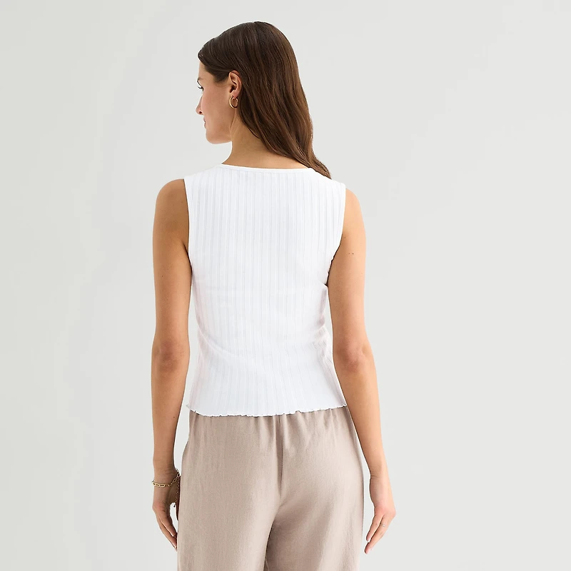 A.N.A Womens Crew Neck Sleeveless Vest