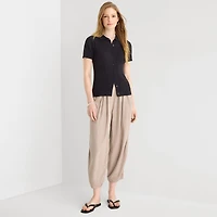 a.n.a Womens Short Sleeve Polo Sweater