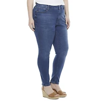 a.n.a. Plus Womens High Rise Skinny Jeggings