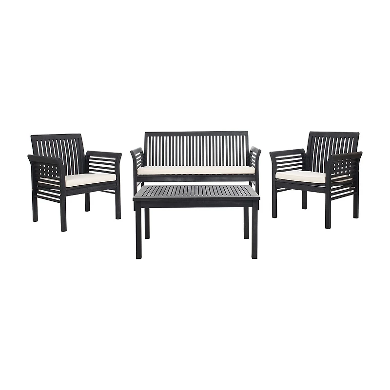 Safavieh Carson Patio Collection 4-pc. Conversation Set Weather Resistant