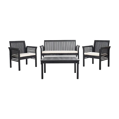 Safavieh Carson Patio Collection 4-pc. Conversation Set Weather Resistant