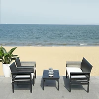 Safavieh Carson Patio Collection 4-pc. Conversation Set Weather Resistant