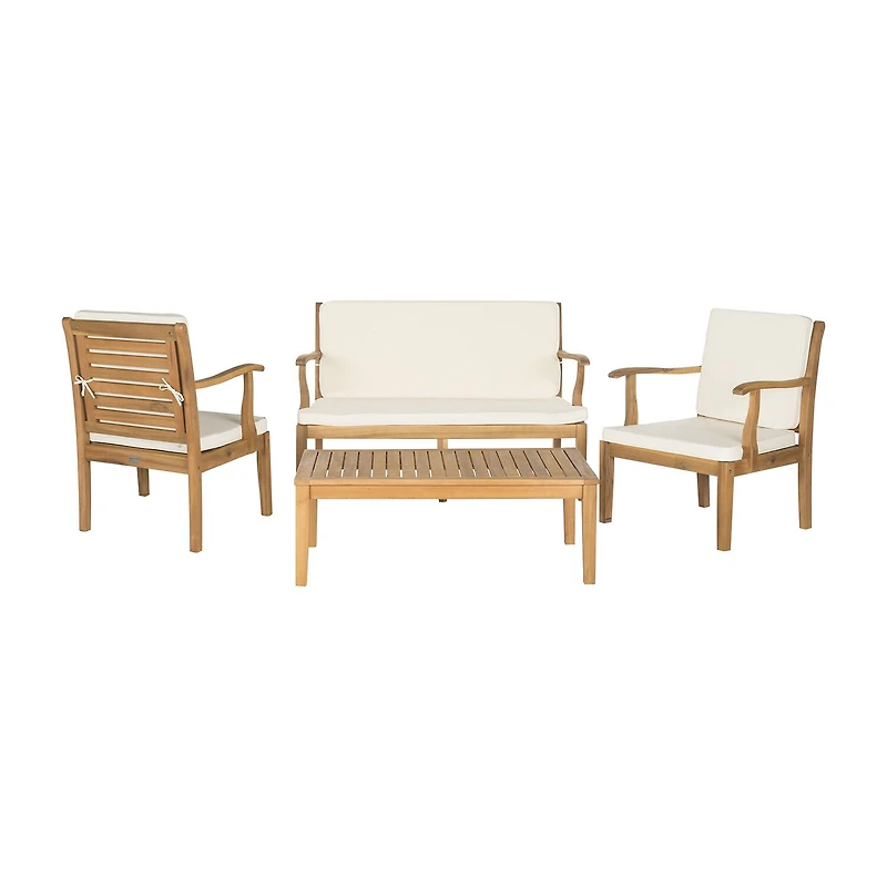 Safavieh Fresno Patio Collection 4-pc. Conversation Set Weather Resistant