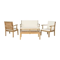 Safavieh Fresno Patio Collection 4-pc. Conversation Set Weather Resistant