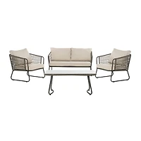 Safavieh Benjin Patio Collection 4-pc. Conversation Set Weather Resistant