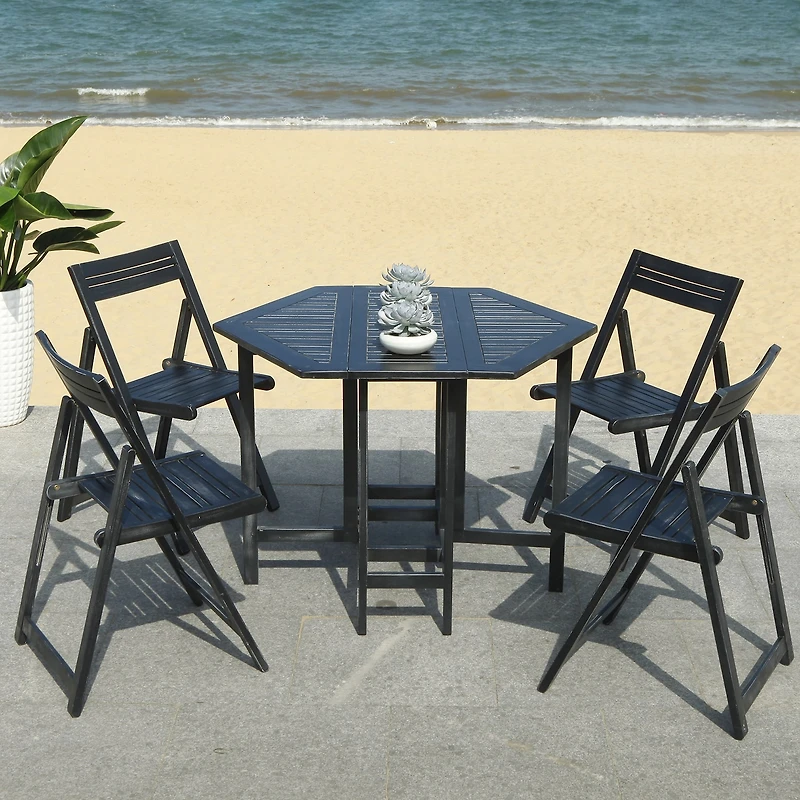 Safavieh Kerman Patio Collection 5-pc. Weather Resistant Hexagon Dining Set