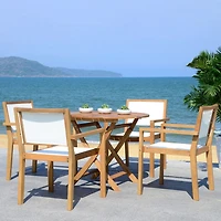 Safavieh Chante Patio Collection 5-pc. Weather Resistant Round Dining Set