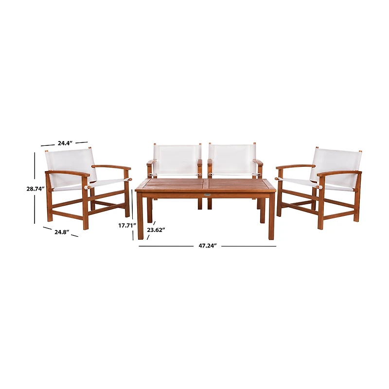 Safavieh Mardin Patio Collection 5-pc. Conversation Set Weather Resistant