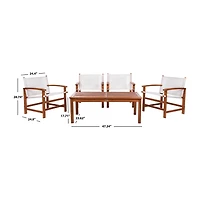 Safavieh Mardin Patio Collection 5-pc. Conversation Set Weather Resistant