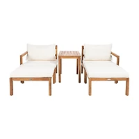 Safavieh Pratia Patio Collection 5-pc. Conversation Set Weather Resistant
