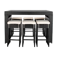 Safavieh Horus Patio Collection 7-pc. Weather Resistant Rectangular Dining Set
