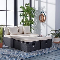 Pramla  4-pc. Patio Lounge Chair and Ottoman Set