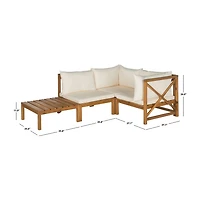 Safavieh Lynwood Patio Collection 4-pc. Conversation Set Weather Resistant