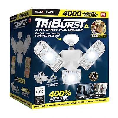 Bell+Howell Triburst Multi-Directional High Intensity Lighting for Indoor and Outdoor