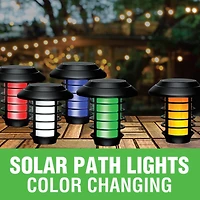 Bell + Howell Solar Powered Color Changing Pathway and Garden Lights - Set of 4