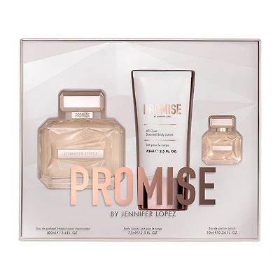 JENNIFER LOPEZ Promise Eau De Parfum 3.4 Oz 3-Pc Gift Set ($85 Value)