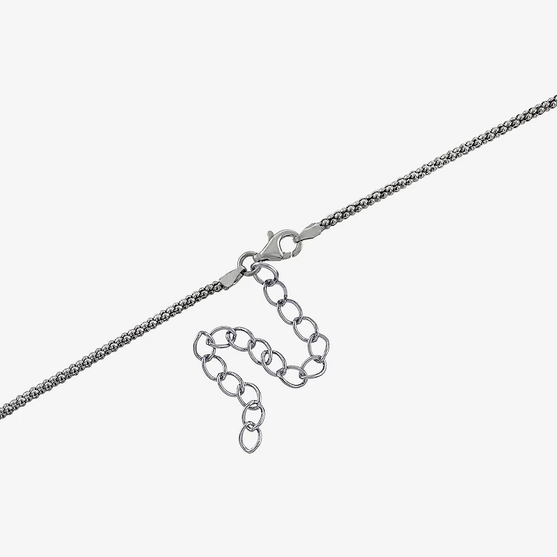 Tree Of Life Womens White Mother Of Pearl Sterling Silver Round 16 Inch Pendant Necklace