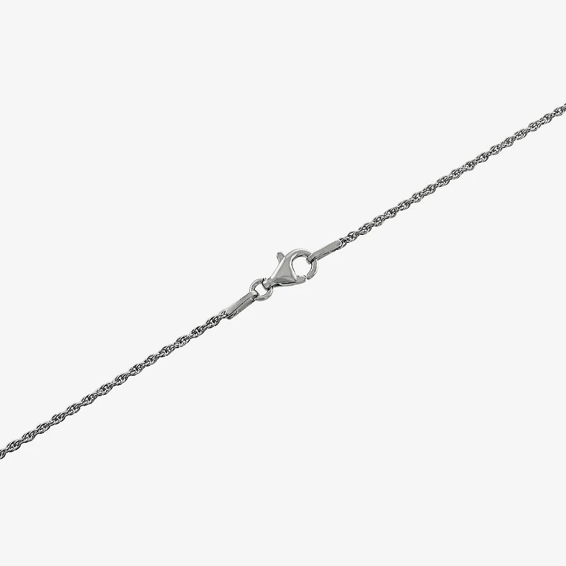 Womens Enhanced Blue Turquoise Sterling Silver 18 Inch Pendant Necklace