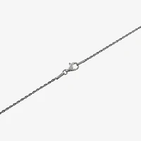 Womens Enhanced Blue Turquoise Sterling Silver 18 Inch Pendant Necklace